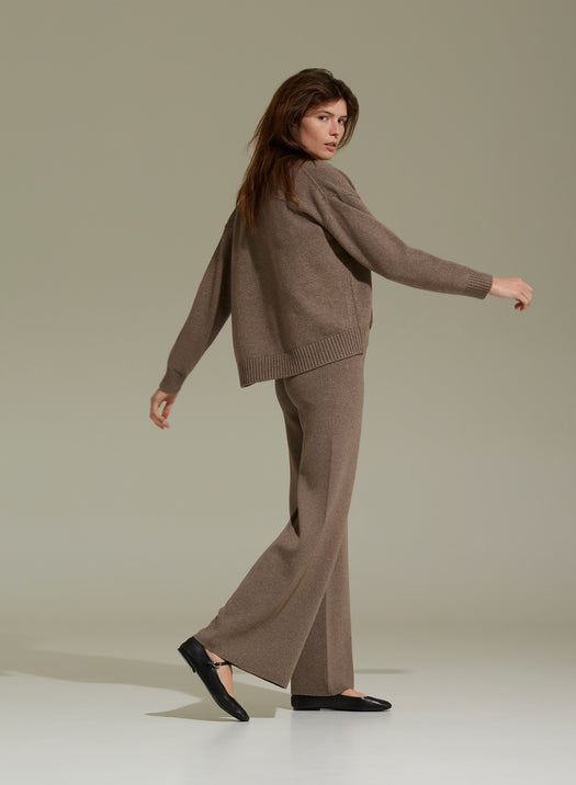 Pantalone palazzo in maglia - SHADE Italy