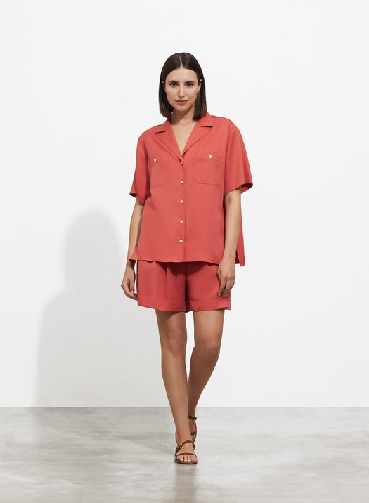 Camicia maniche corte con rever - SHADE Italy