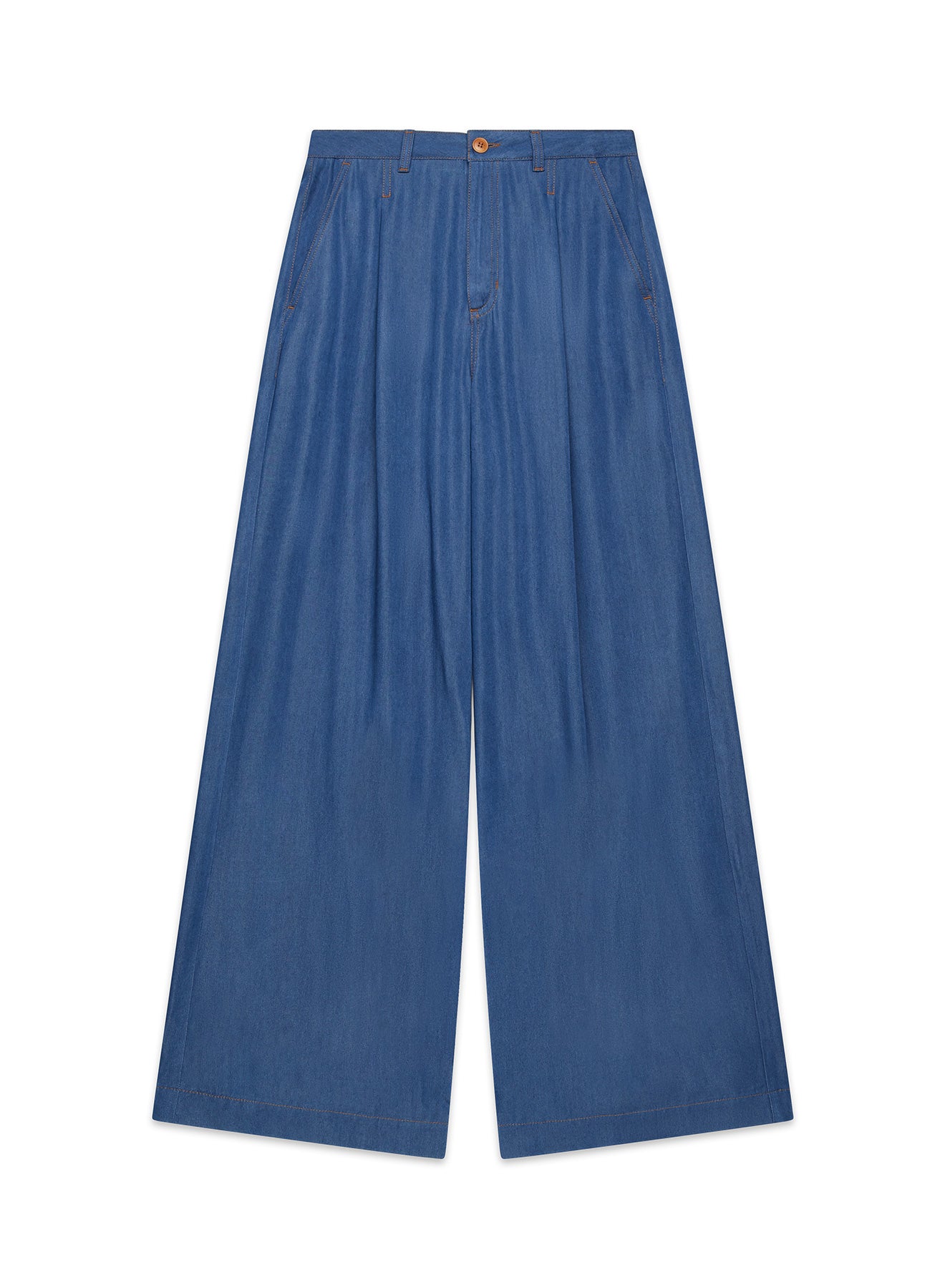 Pantalone chambray con trapunti - SHADE Italy