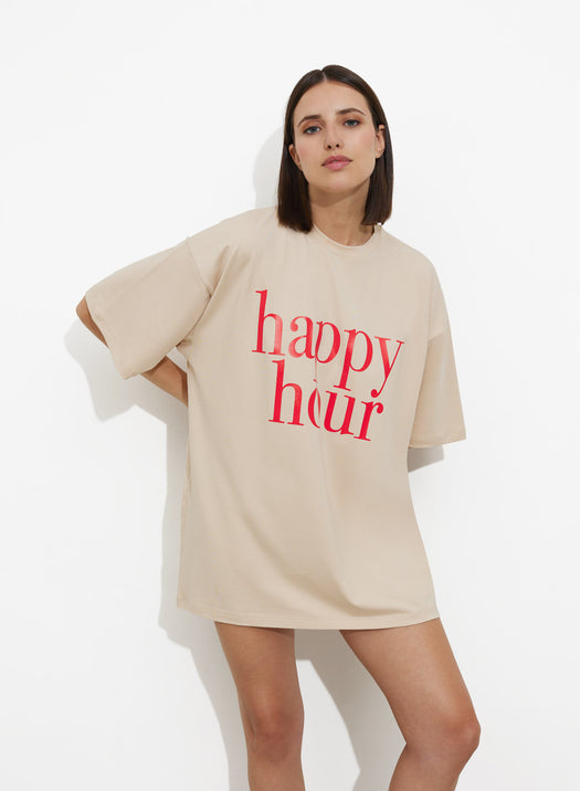 T-shirt one size happy hour - SHADE Italy