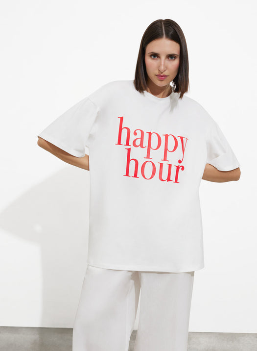 T-shirt one size happy hour - SHADE Italy