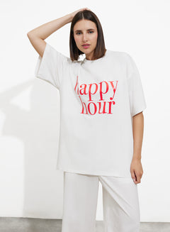 T-shirt one size happy hour - SHADE Italy