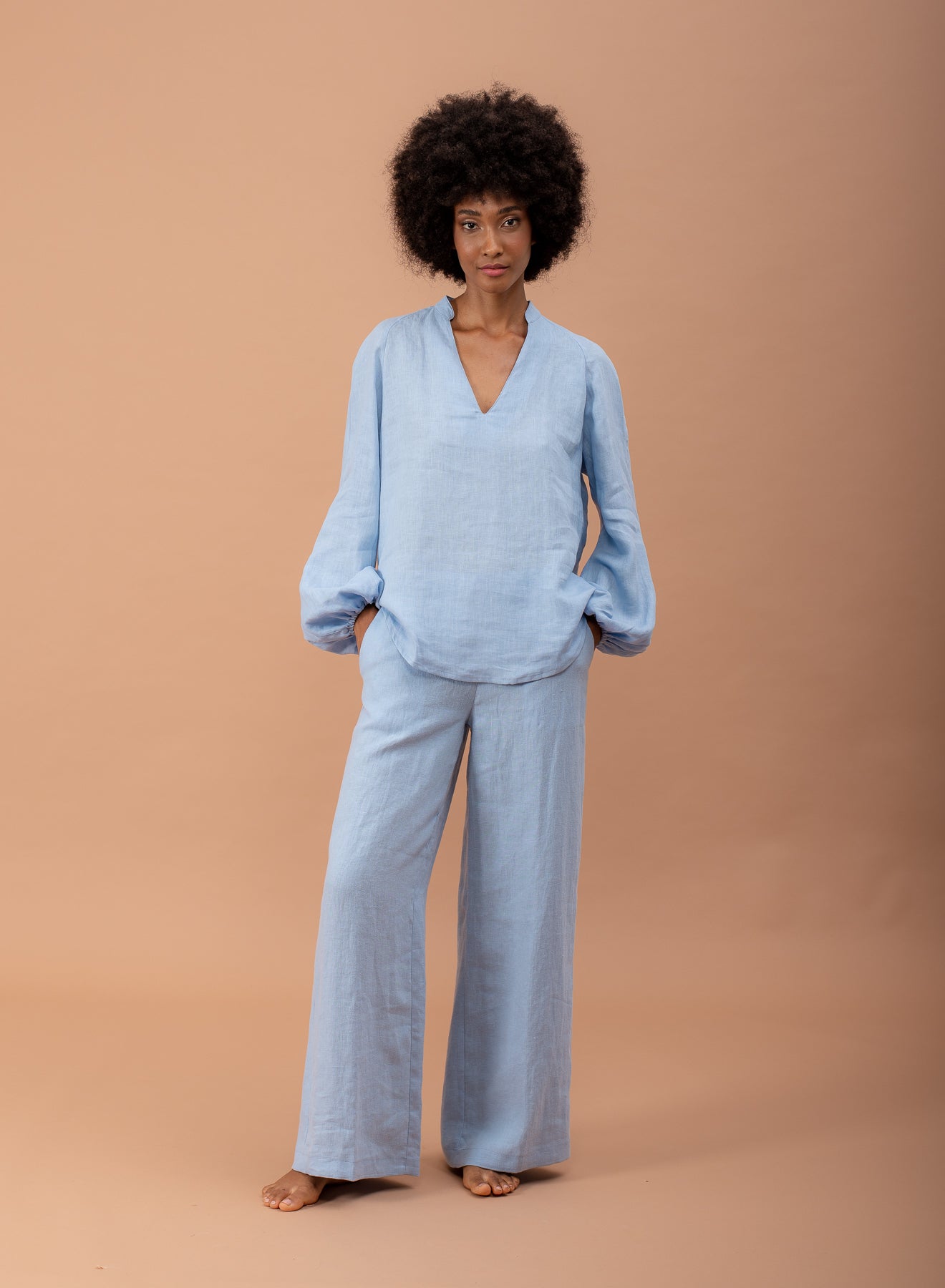 Fame Forever by Lifestyle Light Blue Regular Fit Drawstring Trousers